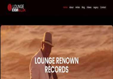 Create a Music Label OR Artist Based Website