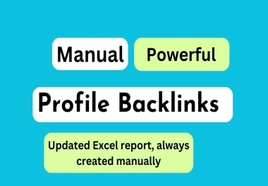 410 profile backlinks manual create High DA 30-100 Sites