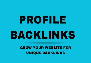 Create 60 High Authority DA 90 plus Dofollow SEO Profile Backlinks