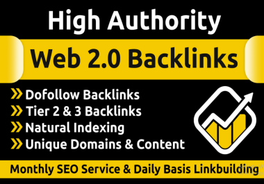 Manually web 2.0 Do follow Backlinks