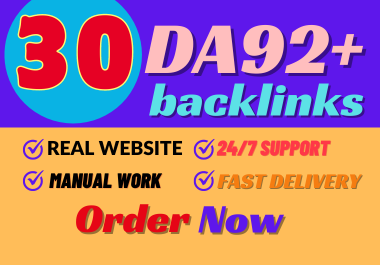 I will manually create DA 92+ profile backlinks