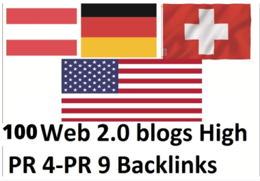 HQ 100 Web 2.0 Blogs High Authorized Google Backlinks