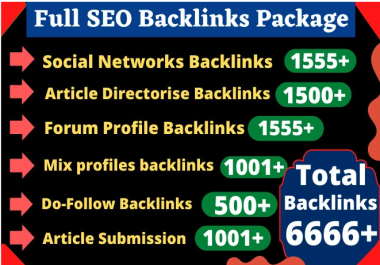 6500+ Dofollow,  Profile,  Wiki,  Forum,  Mix Backlinks