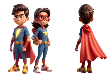 I will design 3d style cartoon character,  logo,  avatar,  animation ai art