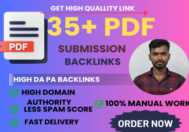 I will do high DA PA pdf submission backlinks