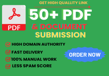 I will submit PDF submission to 50+ document sharing site