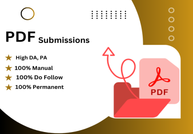 Top 100 Pdf Submission service manually for backlinks or traffic and more