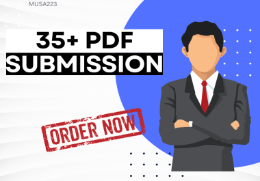 I will do 35 PDF Submission in top document-sharing sites