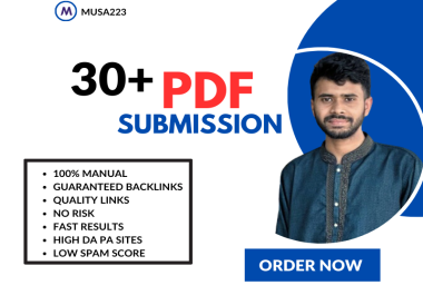 I will pdf submission to 30 document sharing sitess