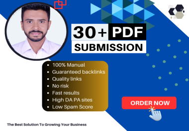 I will manually do 30 PDF submission to the top doc-sharing sites
