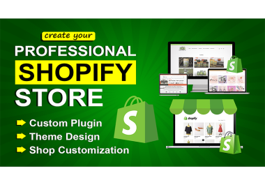 I will Create Shopify Store Website