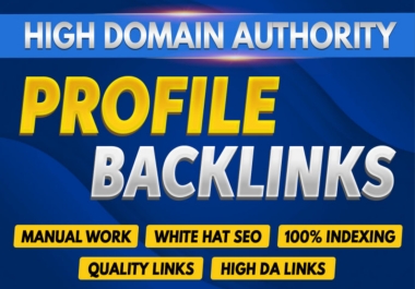 Boost your website 300 high authority profile backlinks,  SEO link building