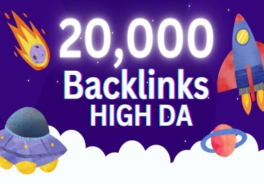 20,000 Backlinks HIGH DA50+ SEO Boost Website Ranking