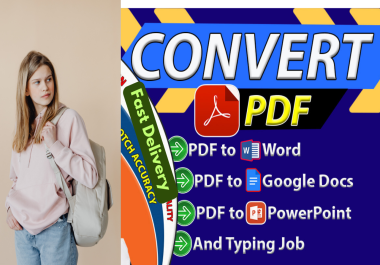 I will Convert Your PDFs to Editable Word Documents Google Docs Powerpoint etc