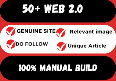 I will provide you 50+ web 2.0 on organic sites.