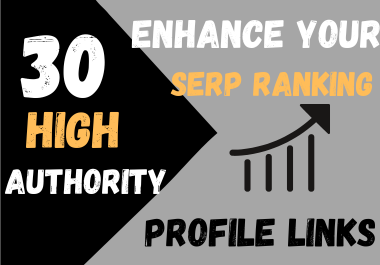 30 Profile Backlinks For Website Ranking