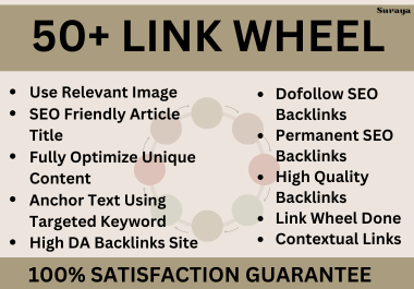 Boost your Website Ranking with 50+ Link Wheel Backlinks on Top Web2.0 Sites