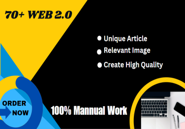 I will create 70+ web 2 0 backlinks