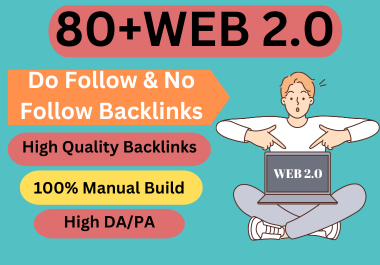 I will do 80+ indexable web2.0 SEO backlinks with unique articles.