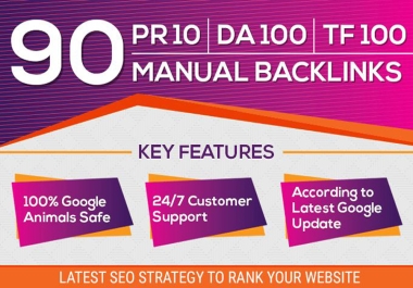 Boost Your Website's Ranking with 90 Unique PR10 Backlinks on DA100 Sites
