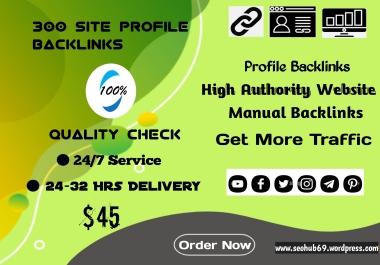 Skyrocket Your Website's Ranking with Manual Profile Backlinks Expert SEO Specialist Offer