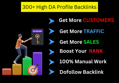 I will create 300+ High Authority Profile Backlinks From World Top High DA & PR Website