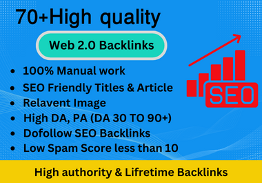 build 60 manually high quality web 2 0 backlinks