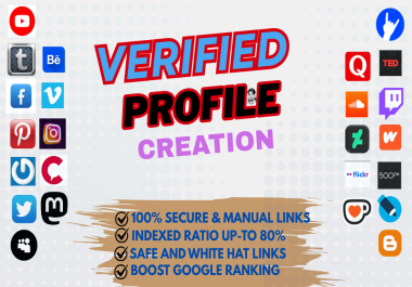 Qualified Profile Creation 100 Service for Online Existence