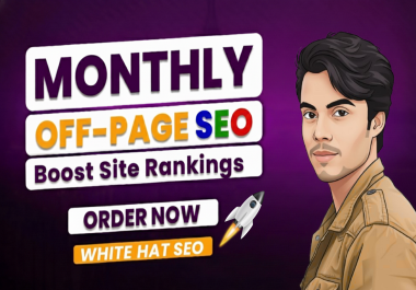 Powerful monthly off page SEO service with High authority White hat dofollow backlinks