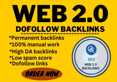 I will build 250 high quality authrity seo web 2 0 backlinks