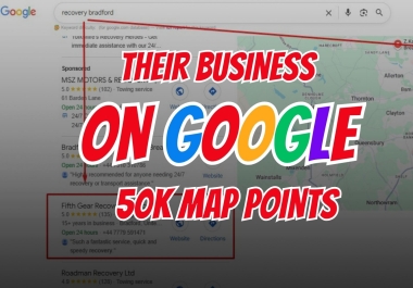 50,000 Google Maps Citations for Google My Business on Google Maps