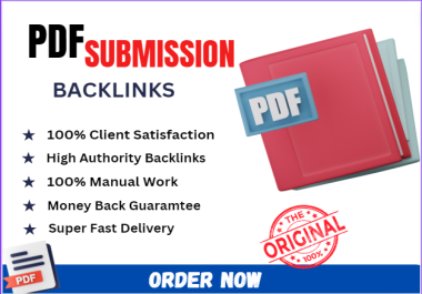 I will manually provide 35+ PDF submission SEO backlinks on PDF sharing sites