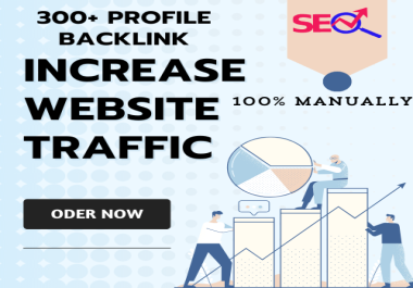 I will do 300+ Profile Backlink from World Top High Quality DA And PR sites with 100 manually