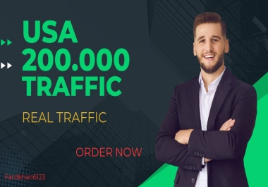 200,000 USA Website Traffic,  Real Organic Web Traffic from USA for 5