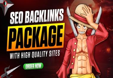 Boost your website ranking Seo backlinks package with high quality sites.