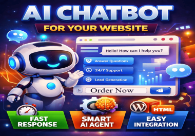 I WIll build a smart ai chatbot and integrate to website
