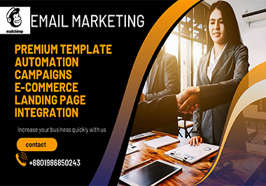 I will provide professional MailChimp Email Marketing newsletter campaign For Your Business