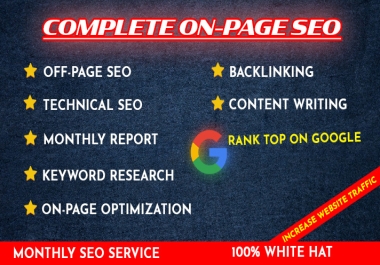 I will optimize complete on page SEO for your website