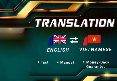 Translation into English to Vietnamese