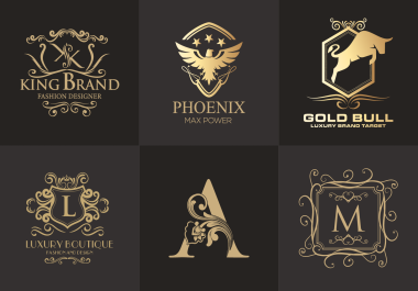 You will get 3 luxury minimalist logo,  luxury logo reveal