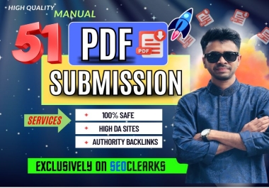 I Will Provide 51 Manual PDF Submissions to High DA Sites
