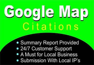 I will do 95,000 google maps citation for local seo gmb ranking