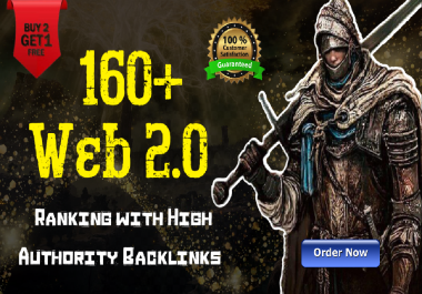 Obtain 160+ Web 2.0 Blog Backlinks from High DA50+ Websites
