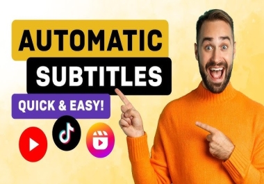 Video reels, shorts,  captions subtitles service
