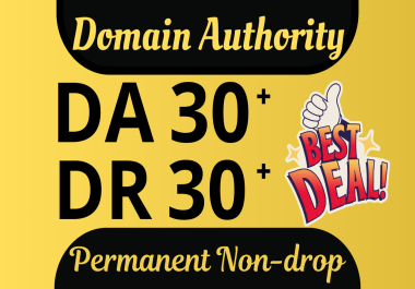 I will provide DA DR 30+ plus with quality backlinks