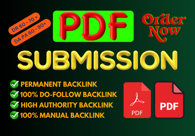 200 PDF Conversion SEO Backlinks & Do-follow on the top PDF sharing Websites