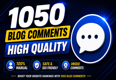 I Will Manually Create 1050 Unique Comments High DA Backlinks