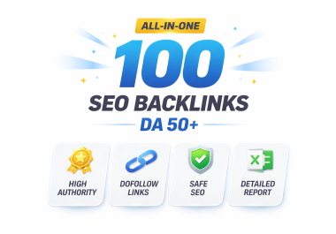 I will do 100 premium SEO backlinks manually DA 70 SITES
