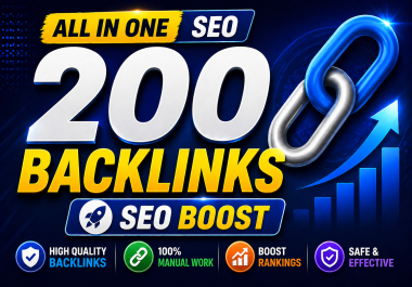 2026 Updated Package - High Quality 200 SEO Dofollow Backlinks Package