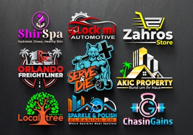 I will create trendy modern business logo design and redesign